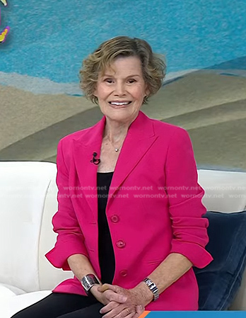 Judy Blume's pink blazer on Today