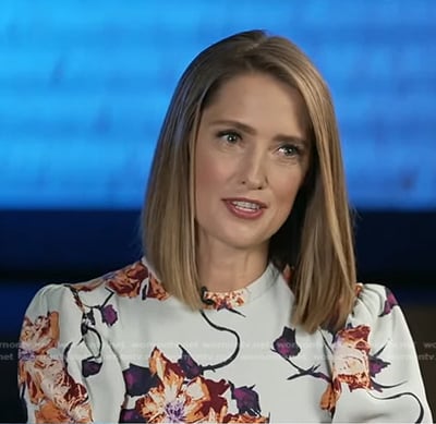Kayna Whitworth's floral dress on Good Morning America