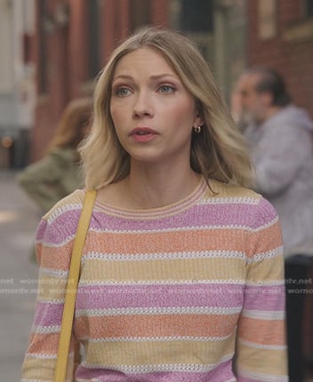 Kate's striped ribbed sweater on Gossip Girl