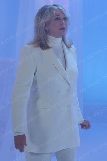 Marlena's white double breasted blazer on Days of our Lives
