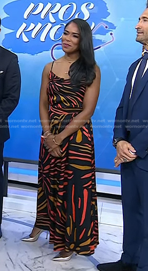 Dr. Jessica Shepherd's printed cami and wide-leg pants on Today