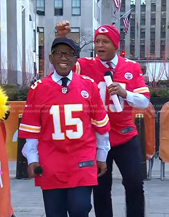Al Roker and Craig Melvin's Kansas City jersey on Today