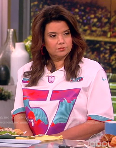 Ana's 57 Super Bowl jersey on The View