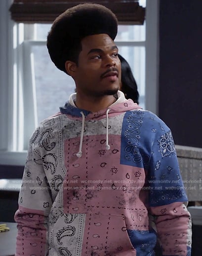 Carter's bandana print hoodie on Call Me Kat