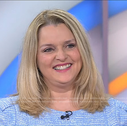 Dr. Carol Ash's blue tweed dress on Today