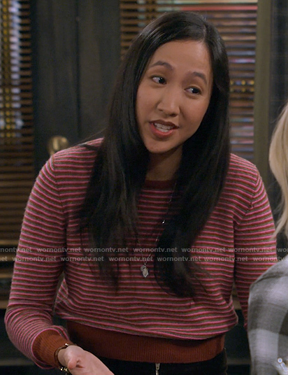 Ellen's pink striped sweater on How I Met Your Father