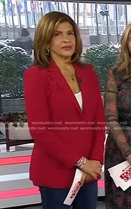 Hoda's red blazer on Today