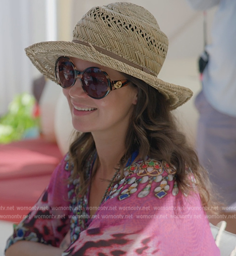 Julia's brown sunglasses on The Real Housewives of Miami