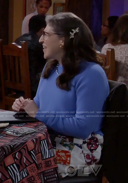 Kat's patchwork print skirt on Call Me Kat