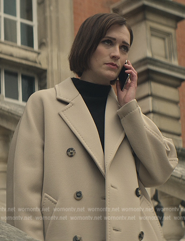 Kate's beige double breasted coat on You