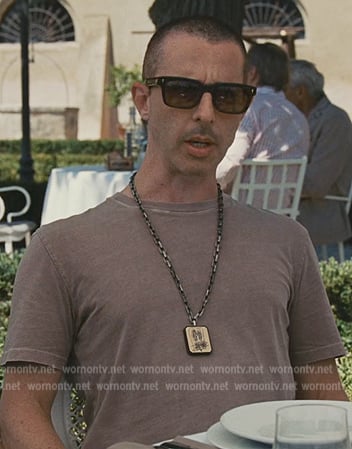 Kendall's gray tee and sunglasses on Succession