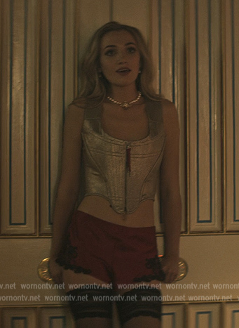 Lady-Phoebe's metallic corset top and shorts on You