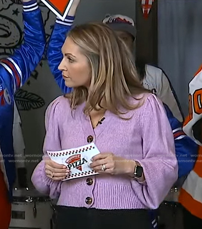 Lori's pink cardigan on Good Morning America