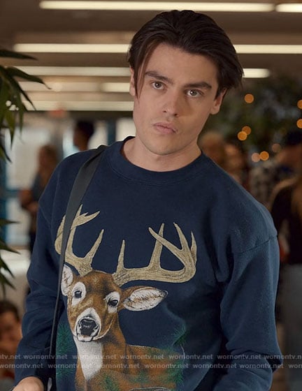 Marcus's stag sweatshirt on Ginny & Georgia