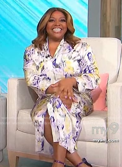 Sherri's white floral print dress on Sherri