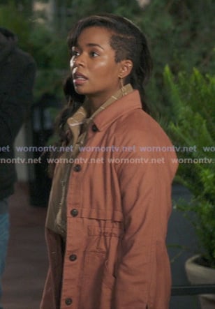 Simone's pink jacket on Greys Anatomy