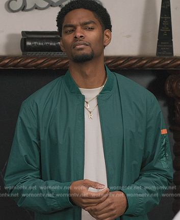 JR's green running jacket on All American Homecoming