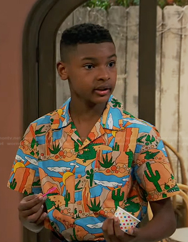 Bill's cactus print shirt on Bunkd