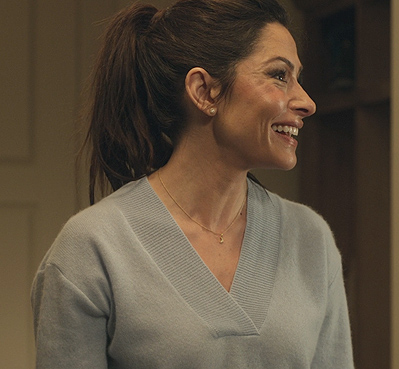 Billie's blue cashmere sweater on Sex/Life