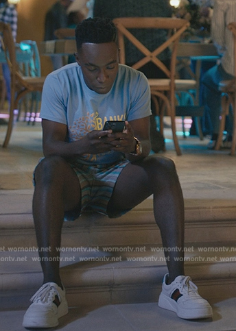Carlton's white Gucci sneakers on Bel-Air