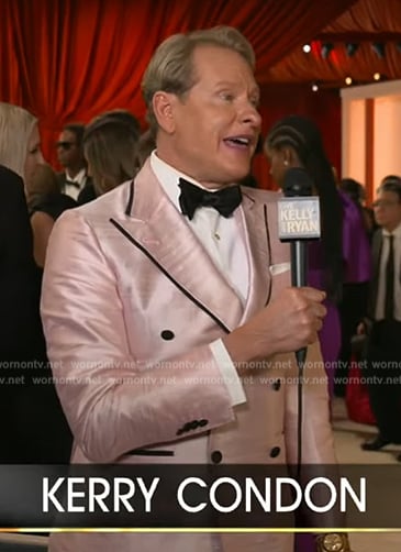 Carson Kressley's pink blazer on Live with Kelly and Ryan
