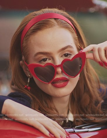 Cheryl's red heart sunglasses on Riverdale