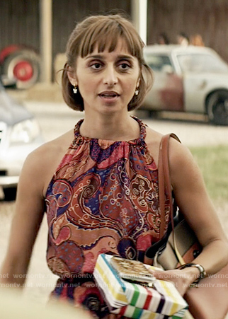 Chrissy's paisley dress on Superman and Lois