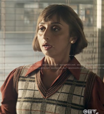 Chrissy's plaid sweater vest on Superman and Lois