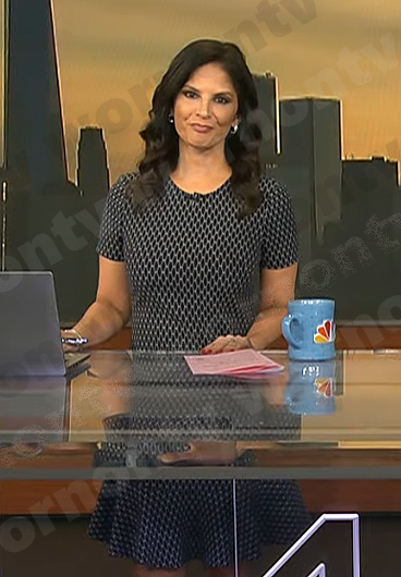 Darlene's black geometric dress on Today