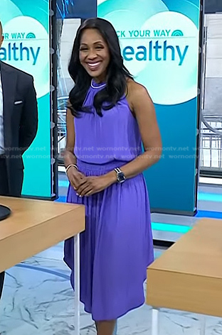 Dr. Jennifer Caudle's purple dress on Today