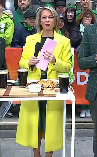 Dylan's yellow coat on Today