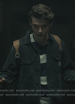 Edward's black denim jacket on You