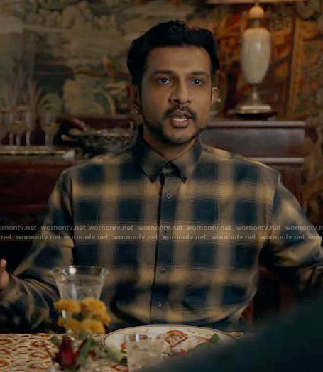 Jay's checked button down shirt on Ghosts