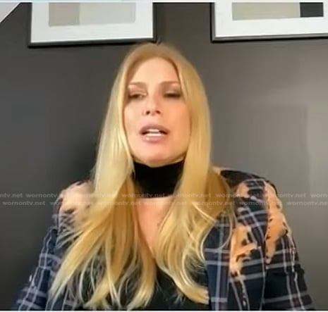 Jill's bleach stained plaid blazer on Today