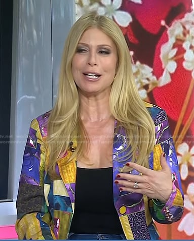 Jill's patchwork blazer on Today