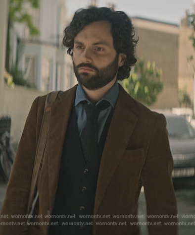 Joe's brown corduroy jacket on You
