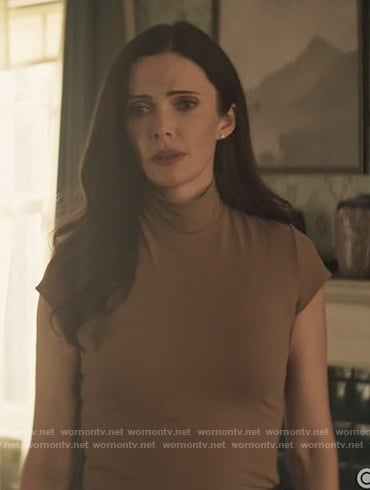 Lois's brown mock neck top on Superman and Lois