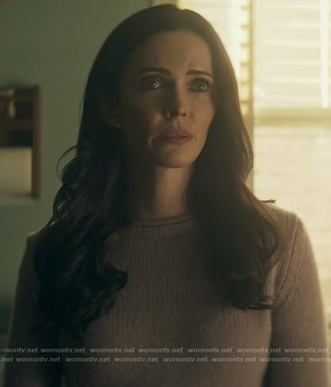 Lois's lilac sweater on Superman and Lois