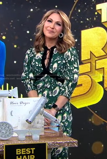 Lori's green floral dress on Good Morning America