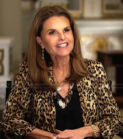 Maria's leopard blazer on Today
