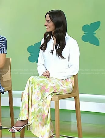 Olivia Perez's multicolor skirt on Today