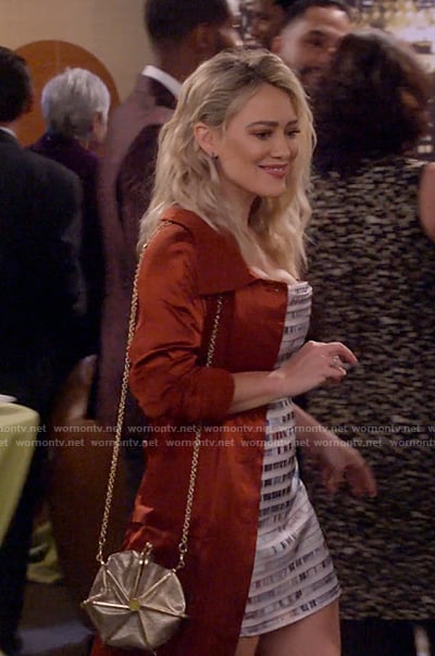 Sophie's white striped mini dress on How I Met Your Father