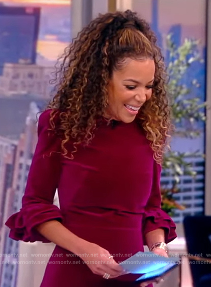 Sunny's purple velvet dress on The View
