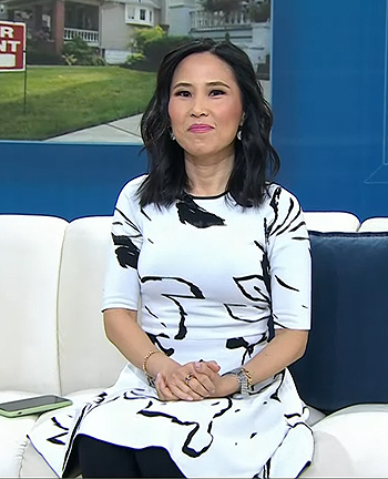 Vicky's white floral dress on Today