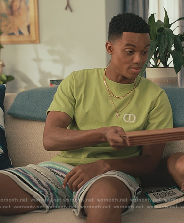 Will's striped shorts on Bel-Air