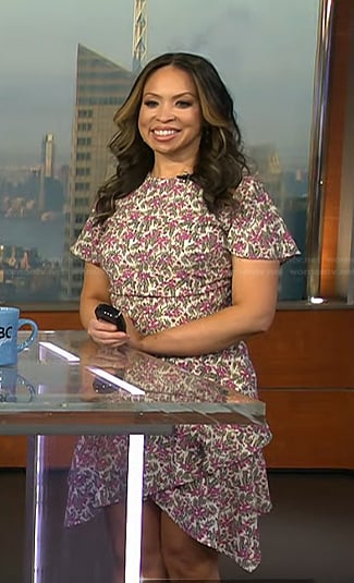 Adelle's floral tiered dress on Today