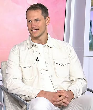 Andrew East's white button down shirt on Today