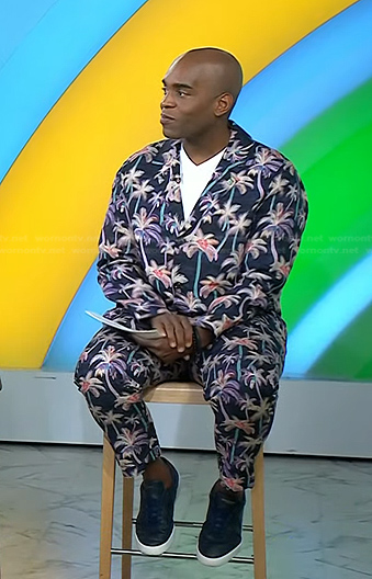 Chris Witherspoon's palm tree print suit on Today
