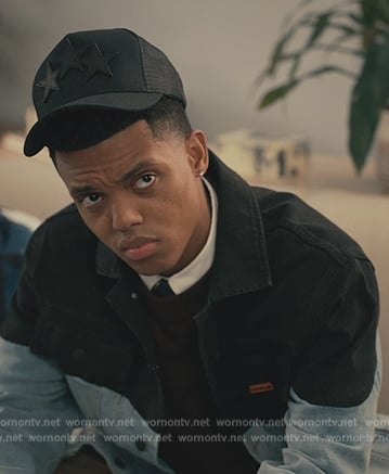 Will's denim jacket and star baseball cap on Bel-Air