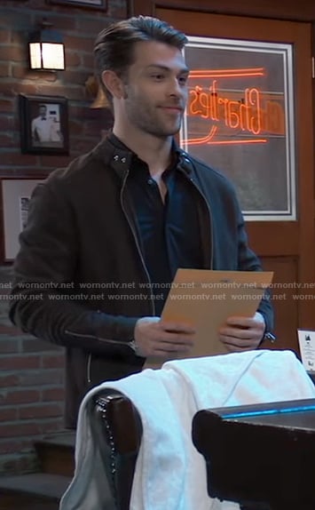 Dex's leather jacket on General Hospital
